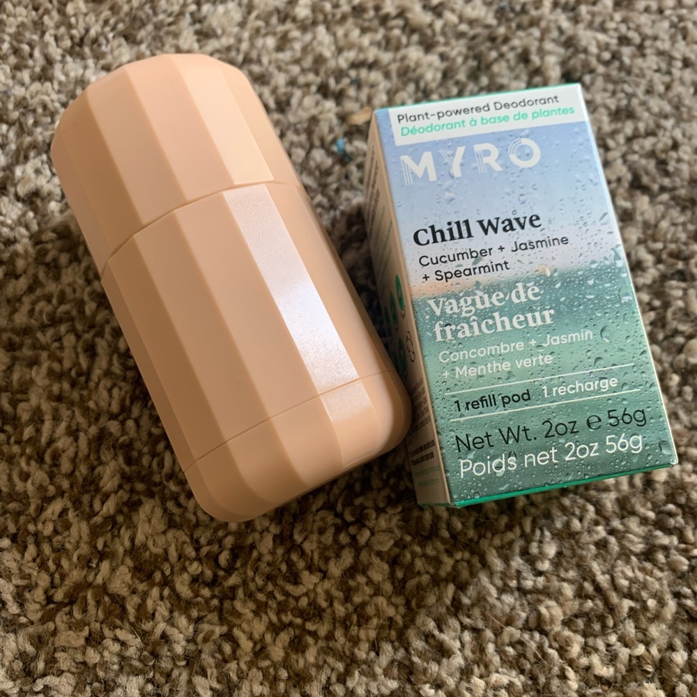 Refillable canister & deodorant